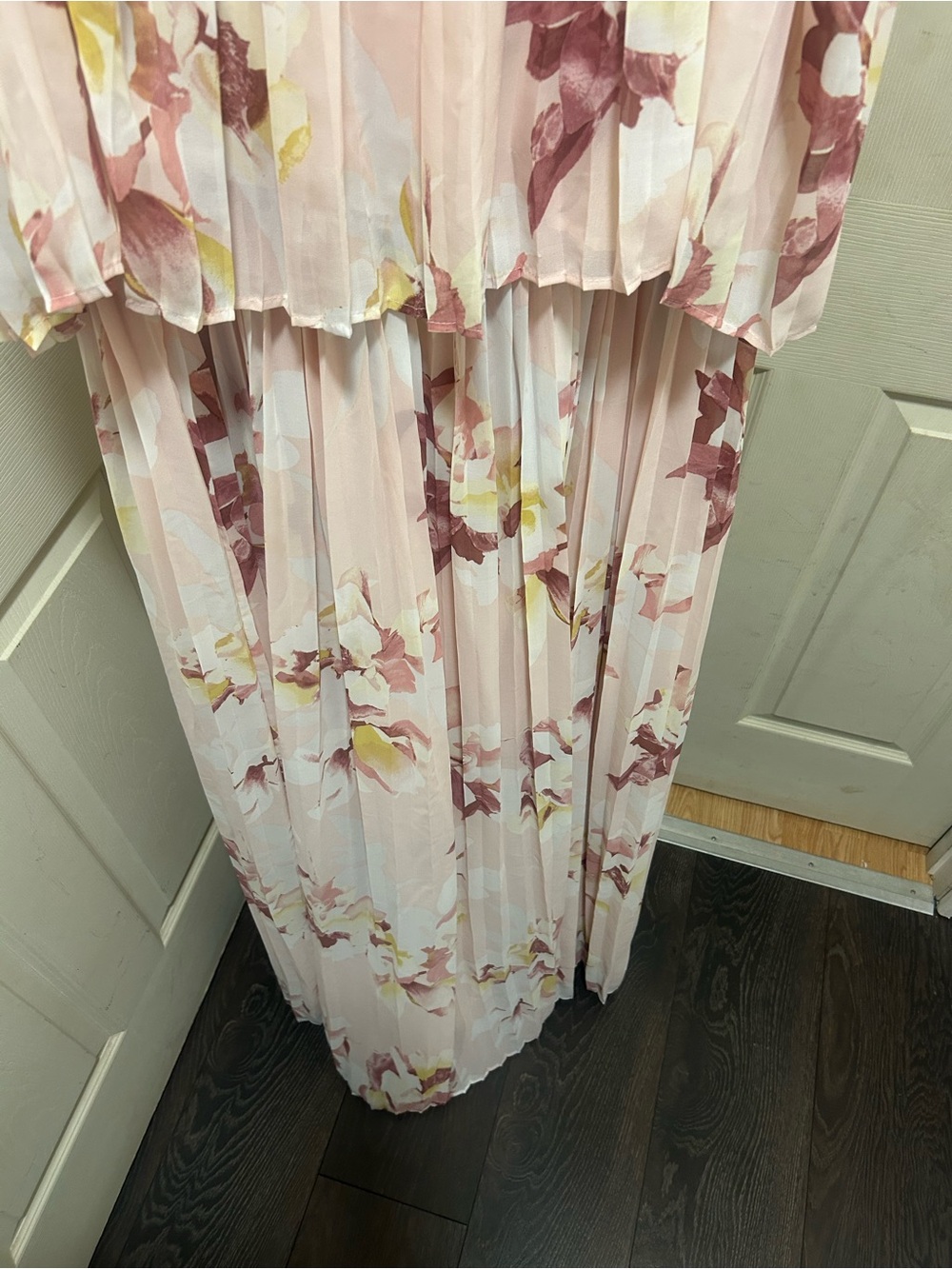 Balactic Born Pleated Floral Off Shoulder Maxi Dress - Picture 3 of 12